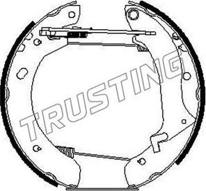 Trusting 629.0 - Комплект гальм, барабанний механізм autozip.com.ua