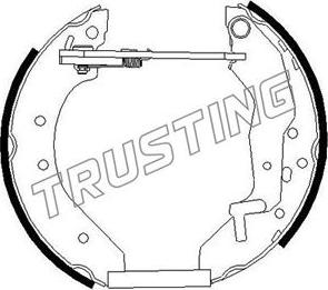 Trusting 6291 - Комплект гальм, барабанний механізм autozip.com.ua