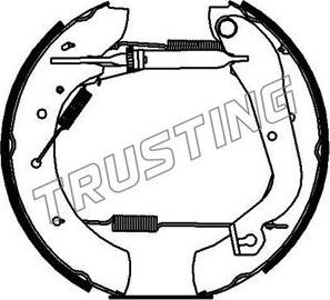 Trusting 624.0 - Комплект гальм, барабанний механізм autozip.com.ua