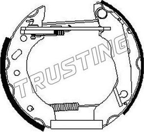 Trusting 6264 - Комплект гальм, барабанний механізм autozip.com.ua