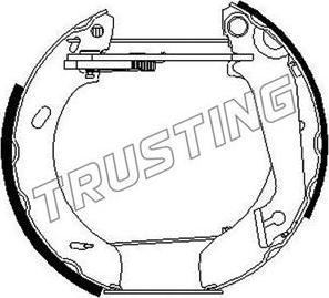 Trusting 6265 - Комплект гальм, барабанний механізм autozip.com.ua
