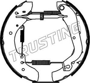 Trusting 6201 - Комплект гальм, барабанний механізм autozip.com.ua
