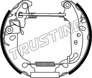 Trusting 6239 - Комплект гальм, барабанний механізм autozip.com.ua