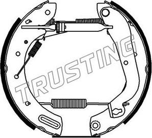 Trusting 622.0 - Комплект гальм, барабанний механізм autozip.com.ua
