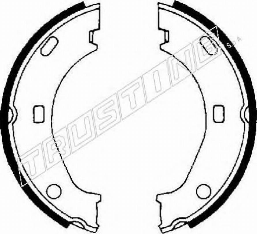 Trusting 094271 - Комплект гальм, ручник, парковка autozip.com.ua