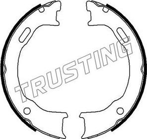 Trusting 092.310 - Комплект гальм, ручник, парковка autozip.com.ua