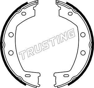 Trusting 092.312 - Комплект гальм, ручник, парковка autozip.com.ua