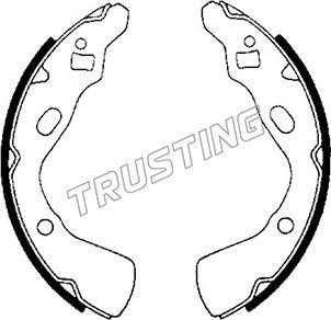 Trusting 049.140 - Комплект гальм, барабанний механізм autozip.com.ua