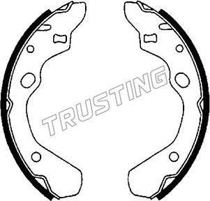 Trusting 049.141 - Комплект гальм, барабанний механізм autozip.com.ua