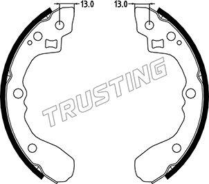 Trusting 049.154 - Комплект гальм, барабанний механізм autozip.com.ua