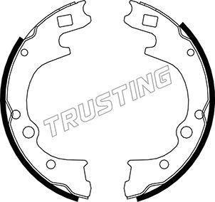 Trusting 049.155 - Комплект гальм, барабанний механізм autozip.com.ua