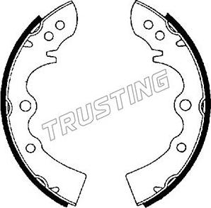 Trusting 049.105 - Комплект гальм, барабанний механізм autozip.com.ua