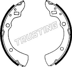 Trusting 049.115 - Комплект гальм, барабанний механізм autozip.com.ua