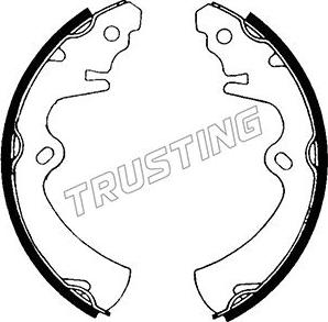 Trusting 049.110 - Комплект гальм, барабанний механізм autozip.com.ua