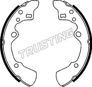 Trusting 049.135 - Комплект гальм, барабанний механізм autozip.com.ua