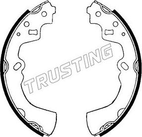 Trusting 049.121 - Комплект гальм, барабанний механізм autozip.com.ua