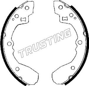 Trusting 049.122 - Комплект гальм, барабанний механізм autozip.com.ua
