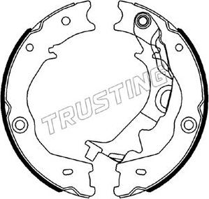 Trusting 049.173 - Комплект гальм, ручник, парковка autozip.com.ua