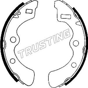 Trusting 044.009 - Комплект гальм, барабанний механізм autozip.com.ua