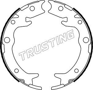 Trusting 044.023 - Комплект гальм, ручник, парковка autozip.com.ua