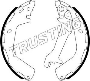 Trusting 046.235 - Комплект гальм, барабанний механізм autozip.com.ua
