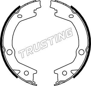 Trusting 046.220 - Комплект гальм, ручник, парковка autozip.com.ua