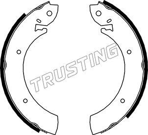Trusting 040.080 - Комплект гальм, барабанний механізм autozip.com.ua