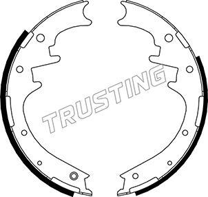 Trusting 040.154 - Комплект гальм, барабанний механізм autozip.com.ua