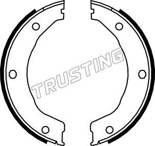 Trusting 040.158 - Комплект гальм, ручник, парковка autozip.com.ua