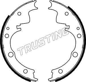 Trusting 040.152 - Комплект гальм, барабанний механізм autozip.com.ua