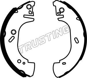Trusting 040.136 - Комплект гальм, барабанний механізм autozip.com.ua