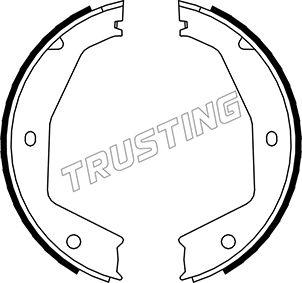 Trusting 048.002 - Комплект гальм, ручник, парковка autozip.com.ua