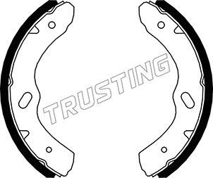 Trusting 047.380 - Комплект гальм, барабанний механізм autozip.com.ua