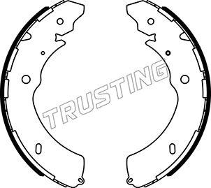 Trusting 047.379 - Комплект гальм, барабанний механізм autozip.com.ua