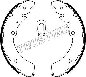 Trusting 047.374 - Комплект гальм, барабанний механізм autozip.com.ua