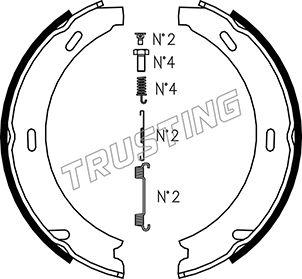 Trusting 052.117K - Комплект гальм, ручник, парковка autozip.com.ua