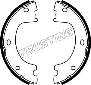 Trusting 052.136 - Комплект гальм, ручник, парковка autozip.com.ua