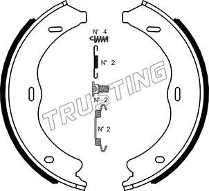 Trusting 052.138K - Комплект гальм, ручник, парковка autozip.com.ua