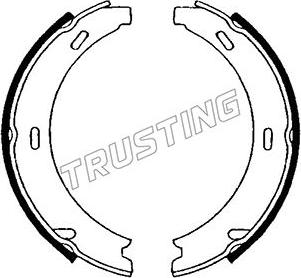 Trusting 052.121 - Комплект гальм, ручник, парковка autozip.com.ua