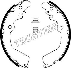 Trusting 064.167 - Комплект гальм, барабанний механізм autozip.com.ua
