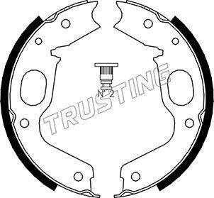 Trusting 064.176 - Комплект гальм, ручник, парковка autozip.com.ua