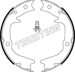 Trusting 064.177 - Комплект гальм, ручник, парковка autozip.com.ua