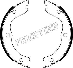 Trusting 067.196 - Комплект гальм, ручник, парковка autozip.com.ua