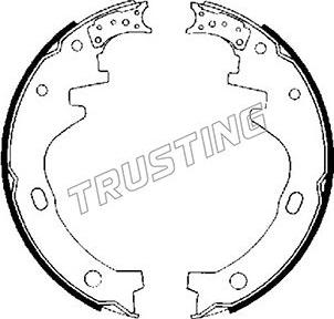 Trusting 067.164 - Комплект гальм, барабанний механізм autozip.com.ua