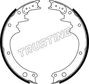 Trusting 067.165 - Комплект гальм, барабанний механізм autozip.com.ua