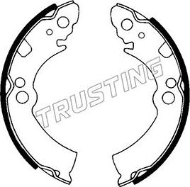 Trusting 067.162 - Комплект гальм, барабанний механізм autozip.com.ua