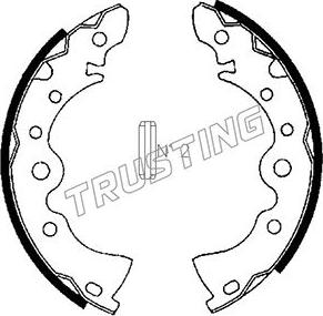 Trusting 067.167 - Комплект гальм, барабанний механізм autozip.com.ua