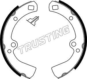 Trusting 067.134 - Комплект гальм, барабанний механізм autozip.com.ua