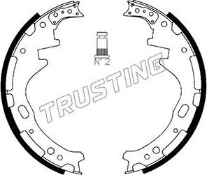 Trusting 067.174 - Комплект гальм, барабанний механізм autozip.com.ua