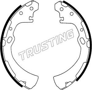 Trusting 067.175 - Комплект гальм, барабанний механізм autozip.com.ua